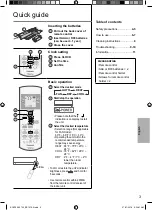 Предварительный просмотр 3 страницы Panasonic CS-RE12SKUA Operating Instructions Manual