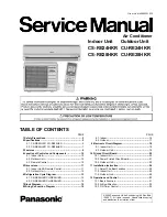 Panasonic CS-RE24HKR Service Manual preview