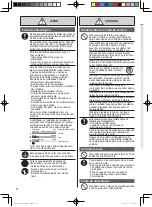 Preview for 4 page of Panasonic CS-RE9PKV-7 Operating Instructions Manual