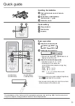 Preview for 11 page of Panasonic CS-RE9SKA Operating Instructions Manual