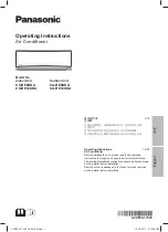 Panasonic CS-RE9UKA Operating Instructions Manual preview