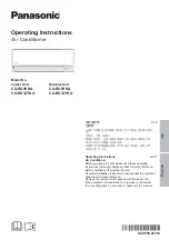 Panasonic CS-RU9YKA Operating Instructions Manual preview