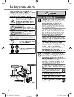 Preview for 4 page of Panasonic CS-RZ12RKR Operating Instructions Manual