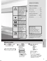 Preview for 3 page of Panasonic CS-RZ25TKR Operating Instructions Manual