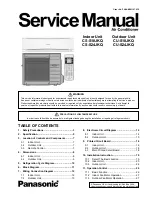 Panasonic CS-S18JKQ Service Manual предпросмотр