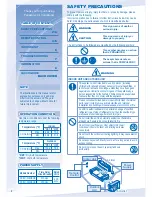 Preview for 2 page of Panasonic CS-S24NKUA Operating Instructions Manual