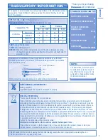 Preview for 3 page of Panasonic CS-TE12HKE Operating Instructions Manual