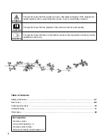 Preview for 2 page of Panasonic CS-TZ12SKEW Operating Instructions Manual