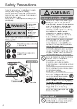 Preview for 4 page of Panasonic CS-TZ60ZKEW Operating Instructions Manual