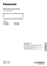 Panasonic CS-U71XKR Operating Instructions Manual preview