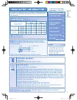 Предварительный просмотр 3 страницы Panasonic CS-UE12HKE Operating Instructions Manual