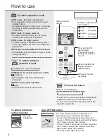 Предварительный просмотр 6 страницы Panasonic CS-UE7RKD Operating Instructions Manual