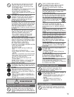 Предварительный просмотр 15 страницы Panasonic CS-UE7RKD Operating Instructions Manual