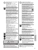 Предварительный просмотр 27 страницы Panasonic CS-UE7RKD Operating Instructions Manual