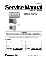 Panasonic CS-V12CTP Service Manual preview