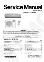 Panasonic CS-V28EKE CU-V28EKE Service Manual preview