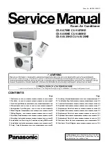 Panasonic CS-VA75KE Service Manual preview