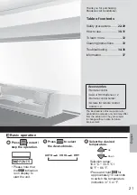 Preview for 21 page of Panasonic CS-WPU9WKH-8M Operating Instructions Manual