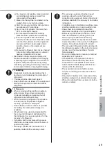 Preview for 29 page of Panasonic CS-WPU9WKH-8M Operating Instructions Manual