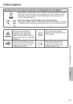 Preview for 37 page of Panasonic CS-WPU9WKH-8M Operating Instructions Manual