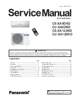 Panasonic CS-XA12DKD Service Manual preview