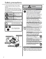 Preview for 4 page of Panasonic CS-XE12SKUA-1 Operating Instructions Manual