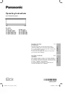 Preview for 1 page of Panasonic CS-XE12WKUAW Operating Instructions Manual