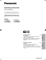 Preview for 1 page of Panasonic CS-XE9SKUA Operating Instructions Manual