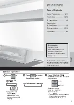 Preview for 3 page of Panasonic CS-XU10XKH Operating Instructions Manual