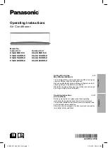 Panasonic CS-XU12UKH-8 Operating Instructions Manual preview