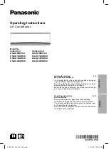 Panasonic CS-XU9UKH-8 Operating Instructions Manual preview