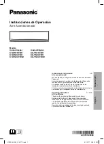 Panasonic CS-YS18TKV Operating Instructions Manual предпросмотр