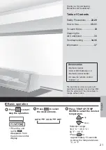 Предварительный просмотр 21 страницы Panasonic CS-YU18ZKA Operating Instructions Manual