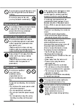 Preview for 5 page of Panasonic CS-Z20VKEW Operating Instructions Manual