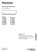 Panasonic CS-Z20VKR Operating Instructions Manual preview