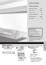 Preview for 3 page of Panasonic CS-Z20VKR Operating Instructions Manual