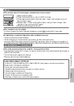 Preview for 17 page of Panasonic CS-Z20VKR Operating Instructions Manual