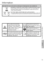 Preview for 19 page of Panasonic CS-Z20VKR Operating Instructions Manual