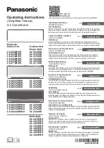 Preview for 1 page of Panasonic CS-Z20ZKEW Operating Instructions Manual