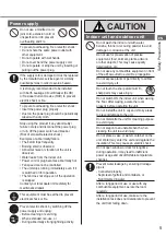 Preview for 5 page of Panasonic CS-Z20ZKEW Operating Instructions Manual