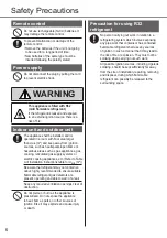 Preview for 6 page of Panasonic CS-Z20ZKEW Operating Instructions Manual