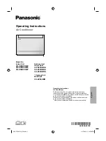 Panasonic CS-Z25UFRAW Operating Instructions Manual preview