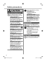 Preview for 6 page of Panasonic CS-Z25UFRAW Operating Instructions Manual