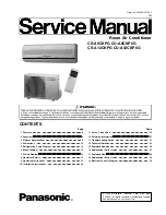 Panasonic CSA12CKPG - SPLIT A/C IN DOOR Service Manual предпросмотр