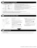 Предварительный просмотр 8 страницы Panasonic CSC12CKPG - SPLIT A/C IN DOOR Installation Manual