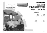 Panasonic CSC18BKP - SPLIT A/C SYSTEM Operating Instructions Manual preview