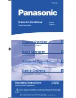 Panasonic CSC28CKU - SPLIT A/C INDOOR Operating Instructions Manual preview