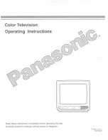 Предварительный просмотр 1 страницы Panasonic CT-13R12 Operating Instructions Manual