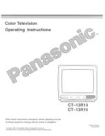 Panasonic CT-13R14 User Manual предпросмотр