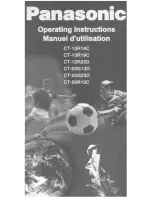 Panasonic CT-13R18 Operating Instructions Manual preview